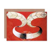 Artery8 Swans Number Hilma Klint Abstract Geometric Art Card Artery8 Multicolor