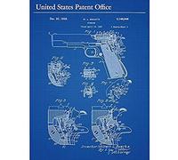 Artery8 Swartz Colt Firearm Gun Pistol Internal 1938 Patent Unframed Wall Art Print Poster Home Decor Premium