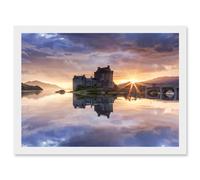 Syxaxis Eilean Donan Castle Kyle Lochalsh Scotland Photo Artwork Framed Wall Art Print A4 Artery8 White One Size