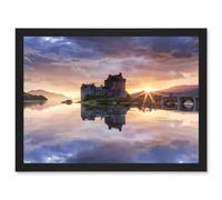 Syxaxis Eilean Donan Castle Kyle Lochalsh Scotland Photo Artwork Framed Wall Art Print A4 Artery8 Black One Size