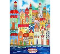 Artery8 Tangier Morocco Folk Art Extra Large XL Wall Art Poster Print