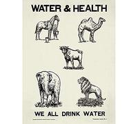 Artery8 Temperance Prohibition Alcohol Water Health Animals Unframed Wall Art Print Poster Home Decor Premium