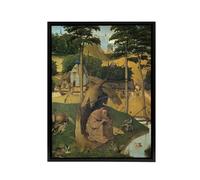 Artery8 Temptations of Saint Anthony Bosch Framed Canvas Wall Art Print | Size: W24" x H32" Artery8 Multicolor W24" x H32"