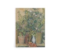 Artery8 Terracotta Pots & Flowers Paul Cezanne Canvas Wall Art Print | Size: W18" x H24" Artery8 Multicolor W18" x H24"