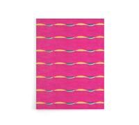 Artery8 Textile Pattern Vibrant Pink Canvas Wall Art Print Vintage Japan : Artwork by Korin 18x24 Refined floral design symbolising renewal, perfect for light-filled kitchens or hallways
