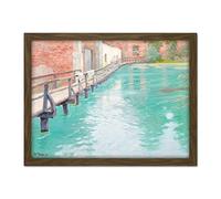 Artery8 Thaulowe Mills Montreuil-sur-Mer Normandy Painting Artwork Framed Wall Art Print 18X24 Inch