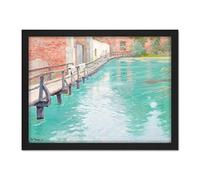 Artery8 Thaulowe Mills Montreuil-sur-Mer Normandy Painting Artwork Framed Wall Art Print 18X24 Inch