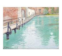 Artery8 Thaulowe Mills Montreuil-sur-Mer Normandy Painting Unframed Wall Art Print Poster Home Decor Premium