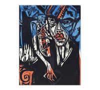 Artery8 The Agonies of Love Ernst Ludwig Kirchner Wall Art Poster Print | Size: W24" x H32" Artery8 Multicolor W24" x H32"