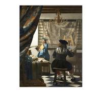 Artery8 The Allegory of Painting Large Wall Art Poster Print 18X24 Inch Artwork By Vermeer : Artistic Allegory Print Ideal For Office Or Studio Capturing Symbolism Depth And Inspiration