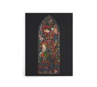 Artery8 The Annunciation Stained Glass Canvas Wall Art Print Burne Jones | Size: W12" x H16" Artery8 Multicolor W12" x H16"