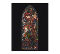 Artery8 The Annunciation Stained Glass Wall Art Print Edward Burne Jones | Size: W12" x H16" Artery8 Multicolor W12" x H16"
