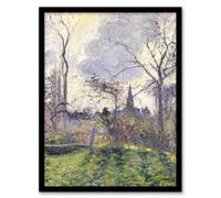 Artery8 The Bell Tower of Bazincourt Pissarro Framed Wall Art Print | Size: A4 Artery8 Multicolor A4