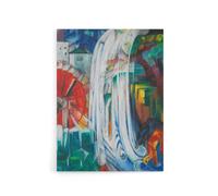 Artery8 The Bewitched Mill Colourful Franz Marc Vintage Canvas Wall Art | Size: W12" x H16" Artery8 Multicolor W12" x H16"