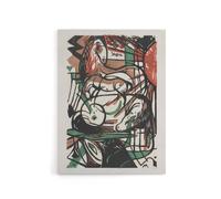Artery8 The Birth of Horses Abstract Franz Marc Vintage Canvas Wall Art in White | Size: W18" x H24" Artery8 White W18" x H24"