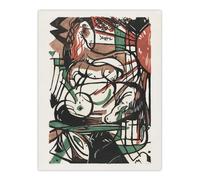 Artery8 The Birth of Horses Abstract Unframed Wall Art Print Poster 12X16 Artwork By Franz Marc : Stylised Horse Painting Ideal For Study Or Hallway Symbolising Nature Power And Creative Motion