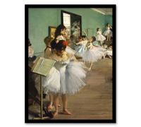 Artery8 The Dance Class Ballet Studio Degas Vintage Framed Wall Art Print | Size: W12" x H16" Artery8 Multicolor W12" x H16"