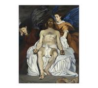Artery8 The Dead Christ with Angels Manet Vintage Wall Art Print Poster | Size: W24" x H32" Artery8 Multicolor W24" x H32"