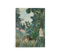 Artery8 The Dream Equatorial Jungle Rousseau Vintage Canvas Wall Art in Green | Size: W12" x H16" Artery8 Green W12" x H16"