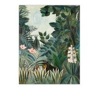 Artery8 The Dream Equatorial Jungle Rousseau Vintage Wall Art Print Poster in Green | Size: W12" x H16" Artery8 Green W12" x H16"