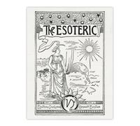 Artery8 The Esoteric Journal Cover Hiram Butler Vintage Wall Art Print Poster in White | Size: W18" x H24" Artery8 White W18" x H24"