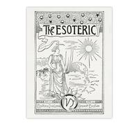 Artery8 The Esoteric Journal Cover Unframed Wall Art Print Poster 12X16 Artwork By Hiram Butler : Vintage Occult Cover Perfect For Study Or Hallway Reflecting Mysticism Symbolism And Historic Design