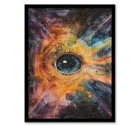 Artery8 The Eye of God Universe Starscape Concept Art Framed Art Print | Size: A4 Artery8 Multicolor A4