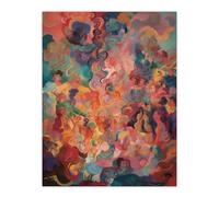 Artery8 The Hedonism Rainbow By Susan Dumont Flowing Abstract Pastels Unframed Wall Art Print Poster Home Decor Premium | Size: W12" x H16" Artery8 Multicolor W12" x H16"