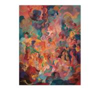 Artery8 The Hedonism Rainbow By Susan Dumont Flowing Abstract Pastels Unframed Wall Art Print Poster Home Decor Premium | Size: W12" x H16" Artery8 Multicolor W12" x H16"