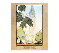 Artery8 The Metropolitan Tower On A Summer Evening Elmer Wall Art Poster Print 12X16"