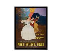 Artery8 The Old Liqueurs Vintage Advert Framed Canvas Wall Art Print Cappiello | Size: W24" x H32" Artery8 Multicolor W24" x H32"