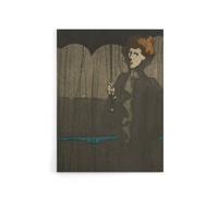 Artery8 The Shower Art Nouveau Painting Steinlen Canvas Wall Art in Grey | Size: W18" x H24" Artery8 Grey W18" x H24"