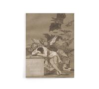 Artery8 The Sleep of Reason Produces Monsters Goya Canvas Wall Art Print in Grey | Size: W12" x H16" Artery8 Grey W12" x H16"