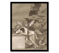 Artery8 The Sleep Of Reason Produces Monsters Goya Framed Wall Art Print 12X16"