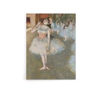 Artery8 The Star Ballet Dancer Portrait Degas Vintage Canvas Wall Art | Size: W12" x H16" Artery8 Multicolor W12" x H16"