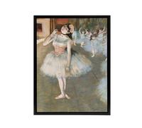 Artery8 The Star Ballet Dancer Portrait Degas Vintage Framed Canvas Wall Art | Size: W12" x H16" Artery8 Multicolor W12" x H16"