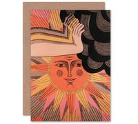 Artery8 The Sun Will Shine Again for Him or Her Man Woman Get Well Soon Blank Art Greeting Card