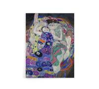 Artery8 The Virgin Maiden Colourful Painting Canvas Wall Art Print Klimt | Size: W18" x H24" Artery8 Multicolor W18" x H24"