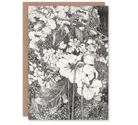 Artery8 Theo van Hoytema Art Card Spring Flowers Black and White