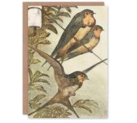 Artery8 Theo van Hoytema Art Card Three Swallows Urban Spring