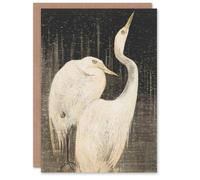 Artery8 Theo van Hoytema Art Card Two Egrets in the Snow