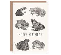 Artery8 Theo van Hoytema Birthday Card Six Frogs and Toads Drawing
