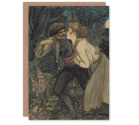Artery8 Theophile Steinlen Art Card La Chienne Au Loup Painting Artery8 Multicolor