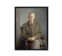 Artery8 Thomas Edgar Stephens George C Marshall Framed Canvas Wall Art Print | Size: W12" x H16" Artery8 Multicolor W12" x H16"
