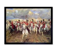 Artery8 Thompson Scotland Forever Battle Waterloo Painting Framed Wall Art Print