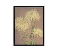 Artery8 Three Yellow Chrysanthemums Framed Canvas Wall Art Print Ogawa Kazumasa | Size: W12" x H16" Artery8 Yellow W12" x H16"