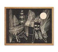 Artery8 Tinus Van Doorn Kitten Cat Jeroen On Yacht Art Print Framed Poster Wall Decor 12x16 inch