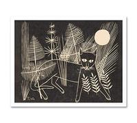 Artery8 Tinus Van Doorn Kitten Cat Jeroen On Yacht Art Print Framed Poster Wall Decor 12x16 inch