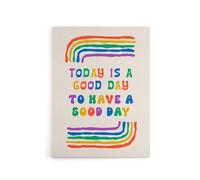 Artery8 Today Good Day To Have A Good Day Colourful Canvas Wall Art Print | Size: W24" x H32" Artery8 Multicolor W24" x H32"