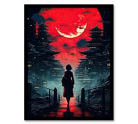 Artery8 Tokyo Midnight Cyberpunk Conceptual Cityscape Picture Wall Art Print - A4 Size